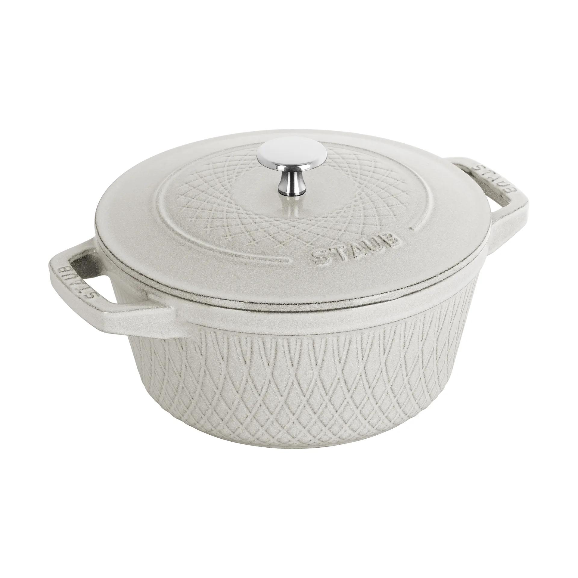 Cocotte Twister La Cocotte Staub 4 L, White truffle STAUB