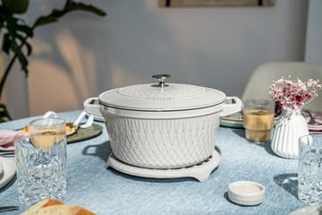 Cocotte Twister La Cocotte Staub 4 L - White truffle - STAUB