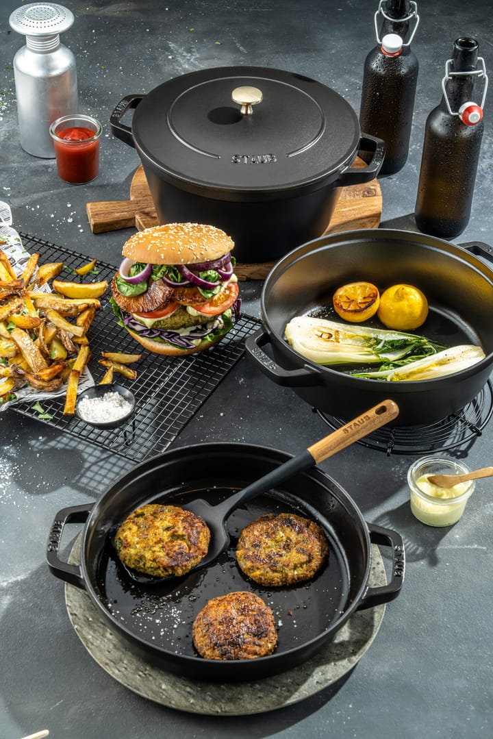 Ensemble de casseroles et poêles empilables Staub 5 pièces, Noir STAUB