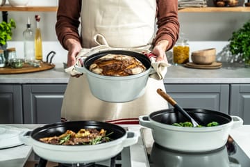 Ensemble de casseroles et poêles empilables Staub 5 pièces - White truffle - STAUB
