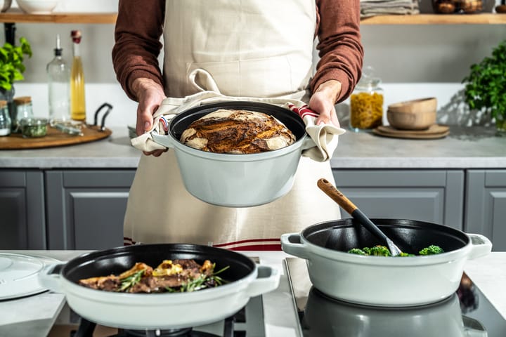 Ensemble de casseroles et poêles empilables Staub 5 pièces, White truffle STAUB