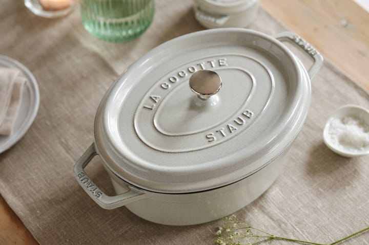 Fait-tout Staub White Truffle oval, 4,2 l STAUB