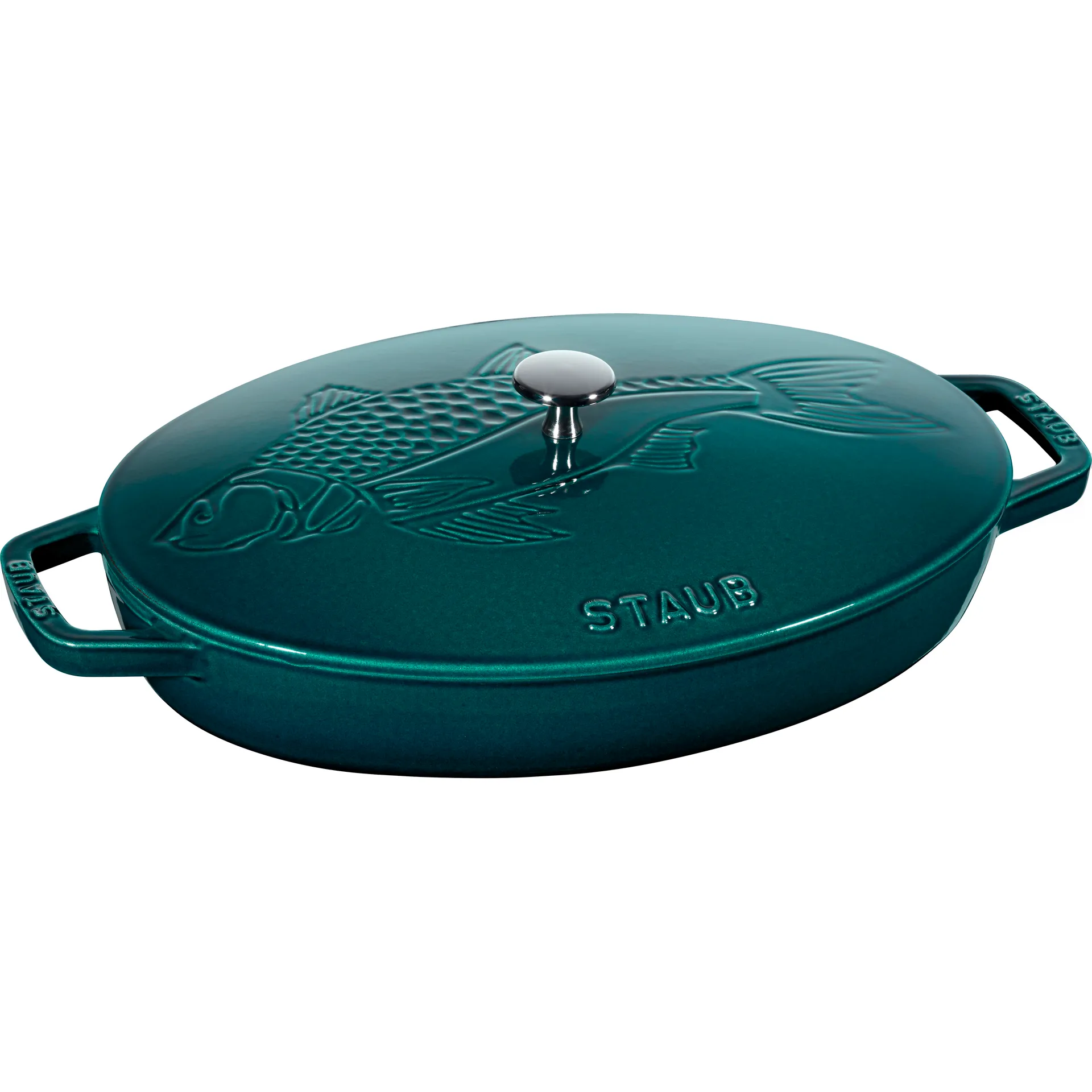 Faitout ovale La Mer, trois couches d'émail, 32 cm STAUB