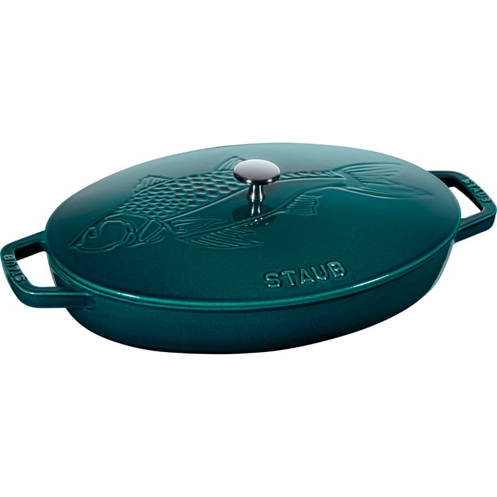 Faitout ovale La Mer, trois couches d'émail - 32 cm - STAUB