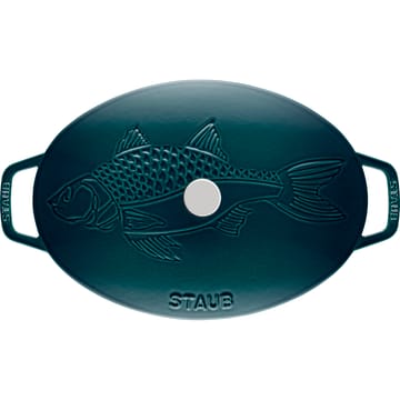 Faitout ovale La Mer, trois couches d'émail - 32 cm - STAUB