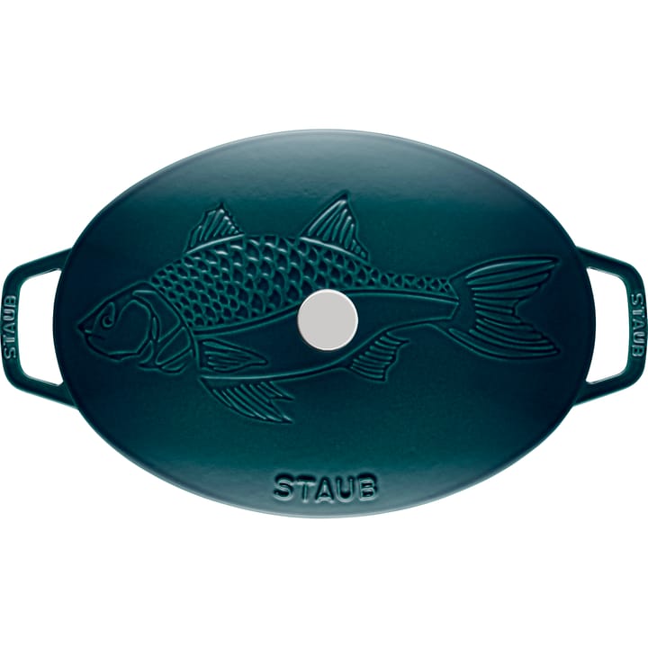 Faitout ovale La Mer, trois couches d'émail - 32 cm - STAUB