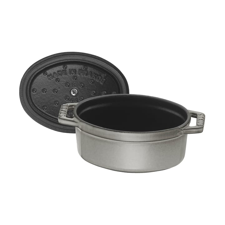 Mini cocotte ovale La Cocotte Staub 0,25 L, Gris graphite STAUB