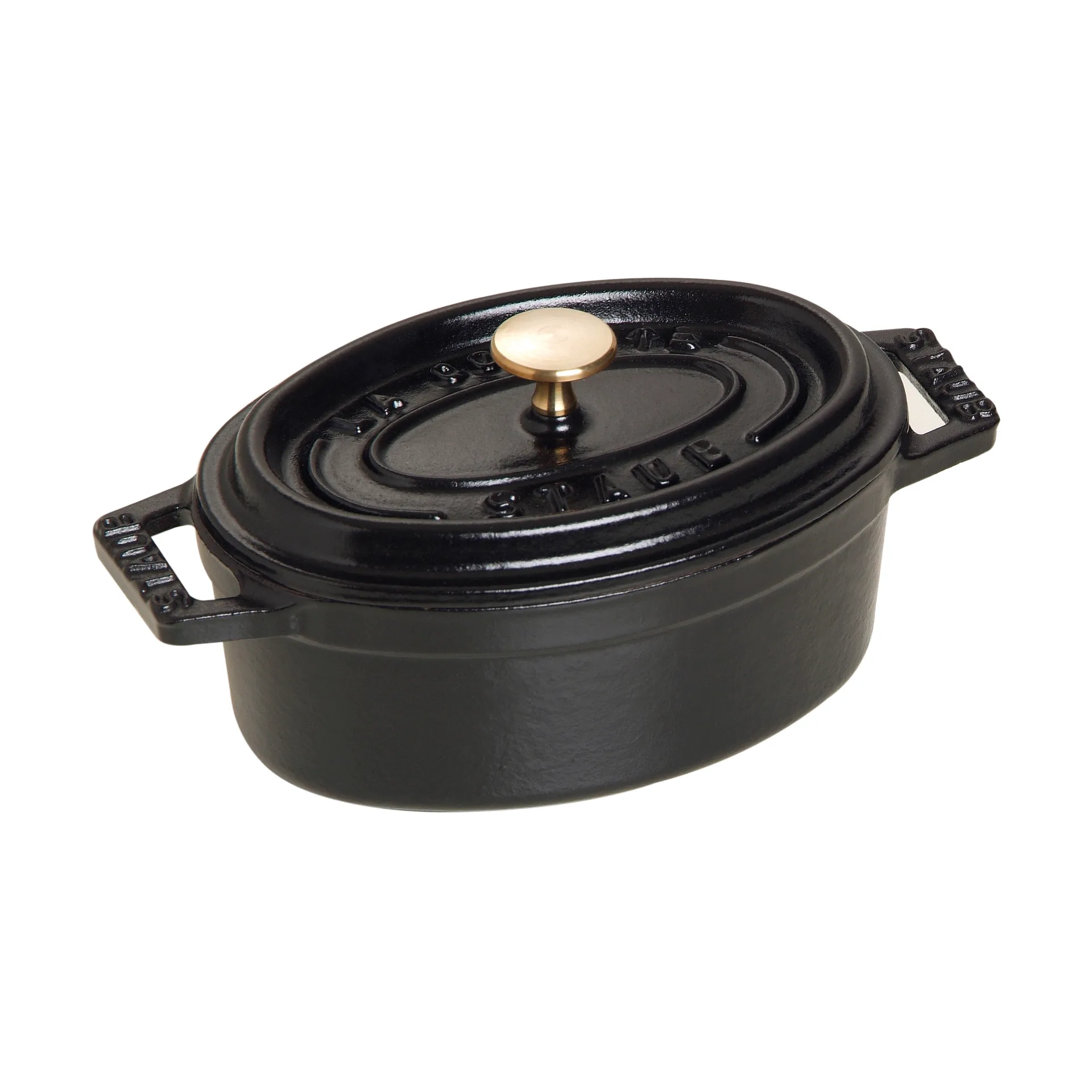 Mini cocotte ovale La Cocotte Staub 0,25 L, Noir STAUB