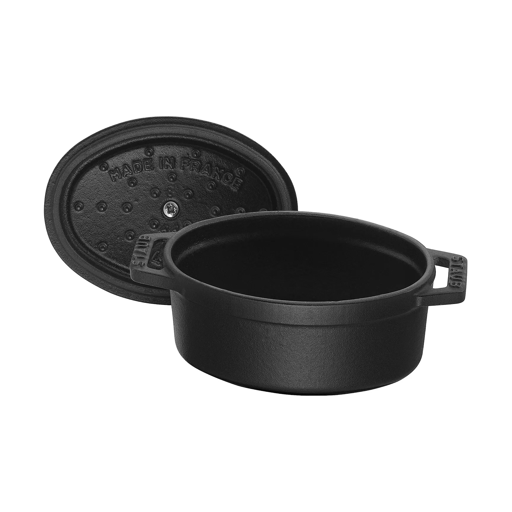 Mini cocotte ovale La Cocotte Staub 0,25 L, Noir STAUB