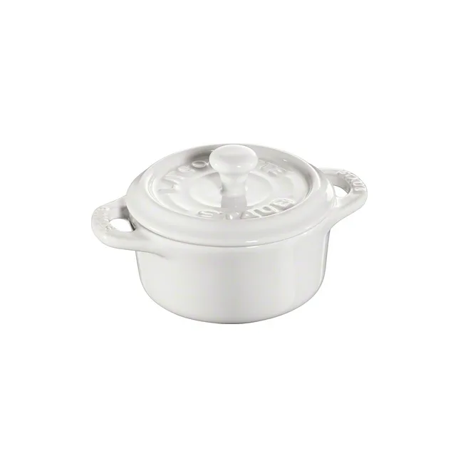 Mini-cocotte ronde Staub 0,2 l, blanc STAUB