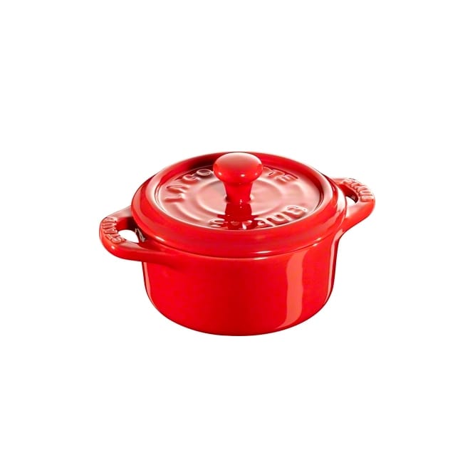 Mini-cocotte ronde Staub 0,2 l - rouge - STAUB