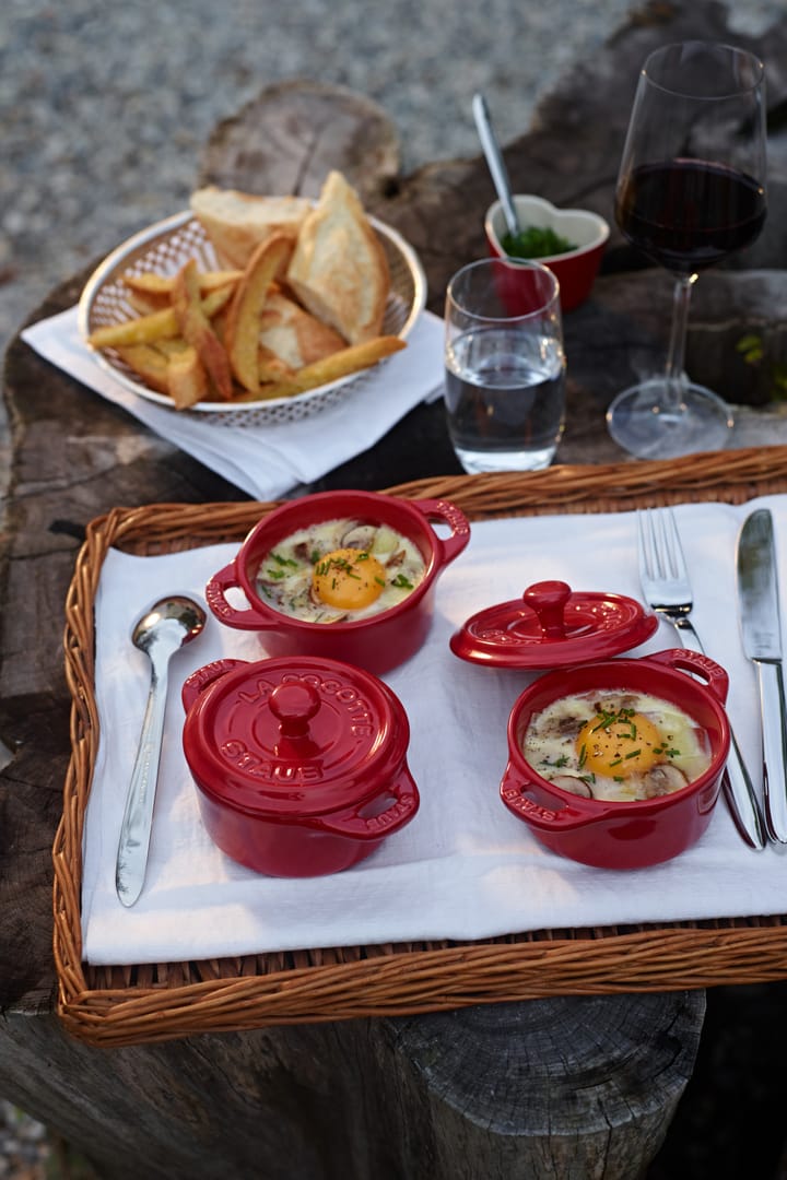 Mini-cocotte ronde Staub 0,2 l, rouge STAUB