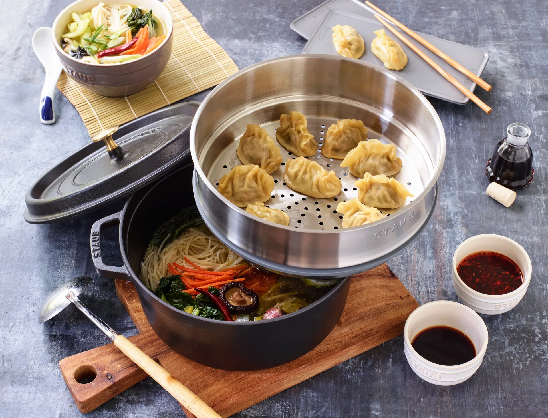 Panier vapeur Staub pour cocotte Ø26 cm, Acier inoxydable STAUB