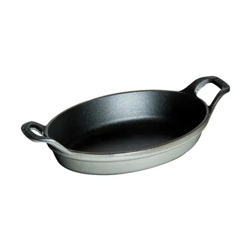 Plat à four ovale en fonte Staub 15 cm - Gris graphite - STAUB