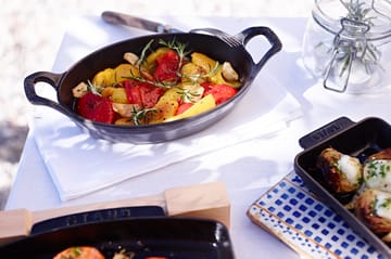 Plat à four ovale en fonte Staub 15 cm - Gris graphite - STAUB