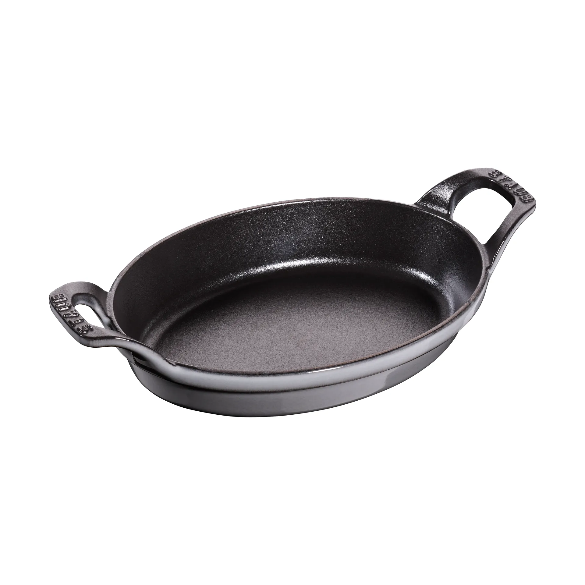 Plat à four ovale en fonte Staub 21 cm, Gris graphite STAUB
