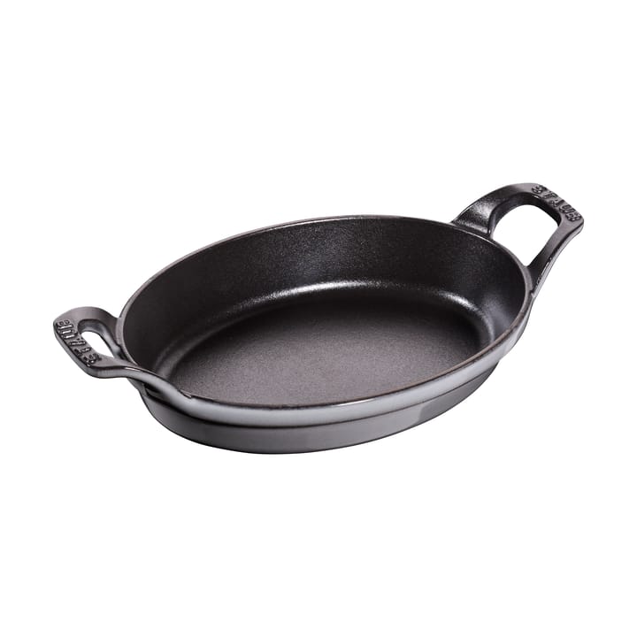 Plat à four ovale en fonte Staub 21 cm - Gris graphite - STAUB