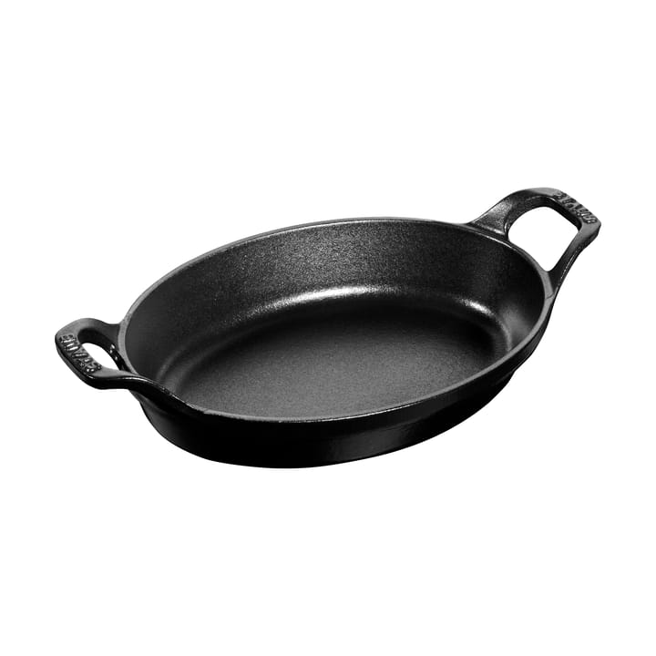 Plat à four ovale en fonte Staub 21 cm - Noir - STAUB