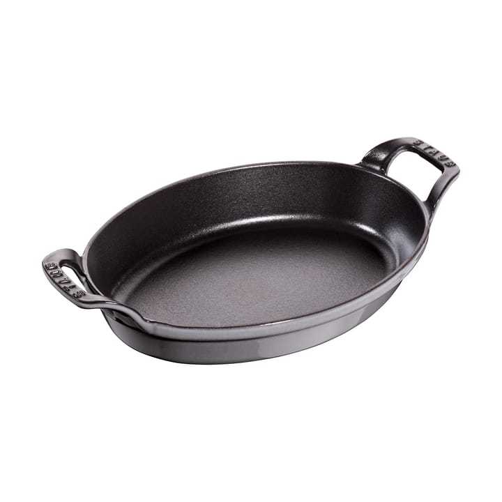 Plat à four ovale en fonte Staub 24 cm - Gris graphite - STAUB