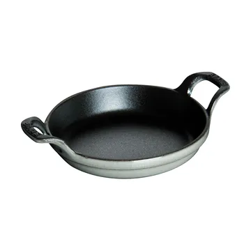 Plat à gratin rond Staub fonte Ø12 cm - Gris graphite - STAUB