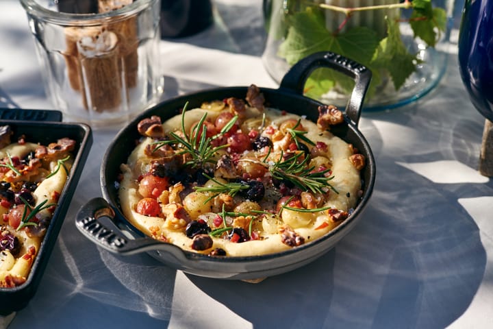 Plat à gratin rond Staub fonte Ø12 cm, Noir STAUB