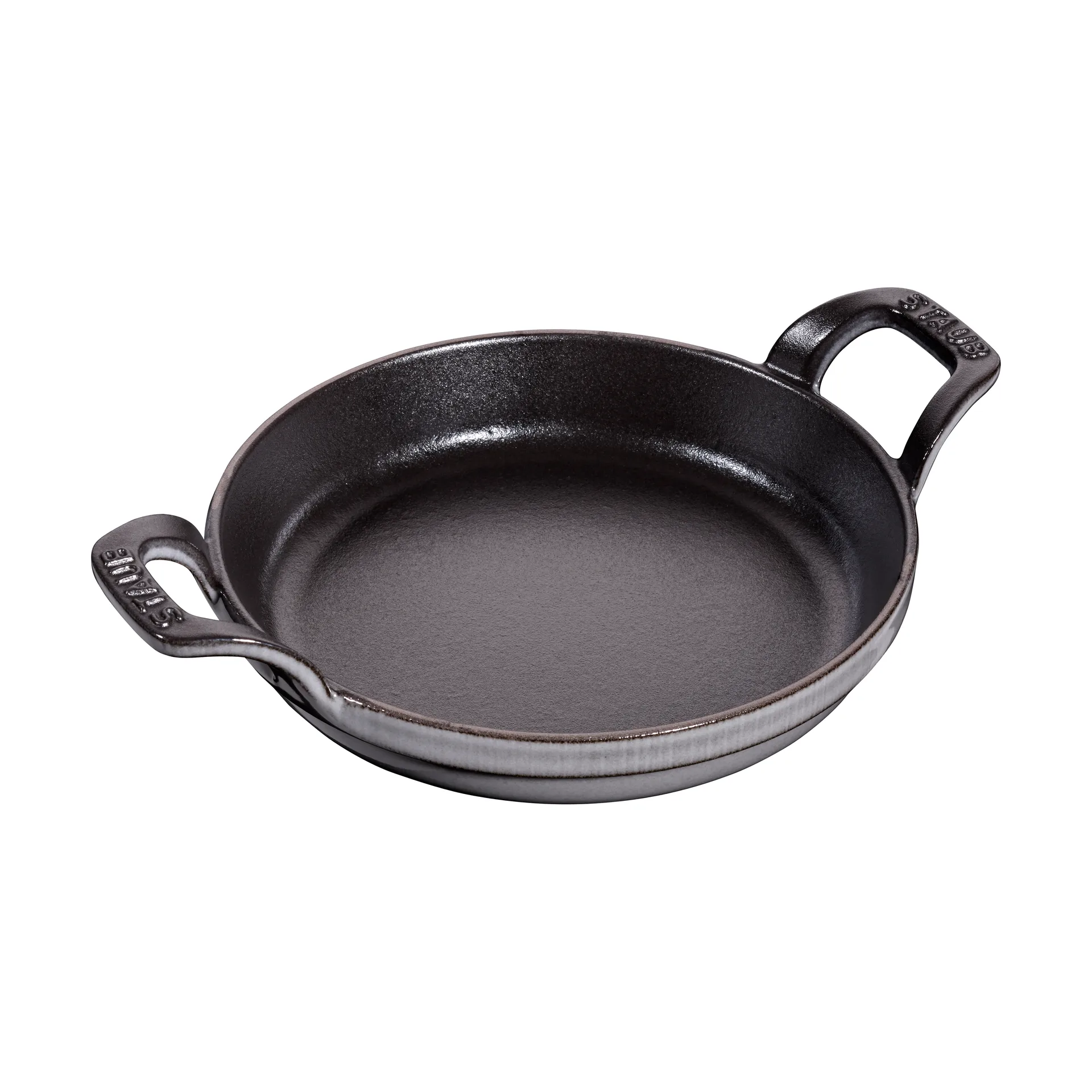 Plat à gratin rond Staub fonte Ø16 cm, Gris graphite STAUB