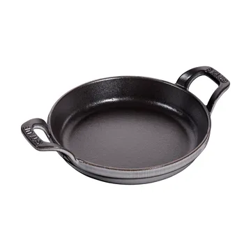 Plat à gratin rond Staub fonte Ø16 cm - Gris graphite - STAUB