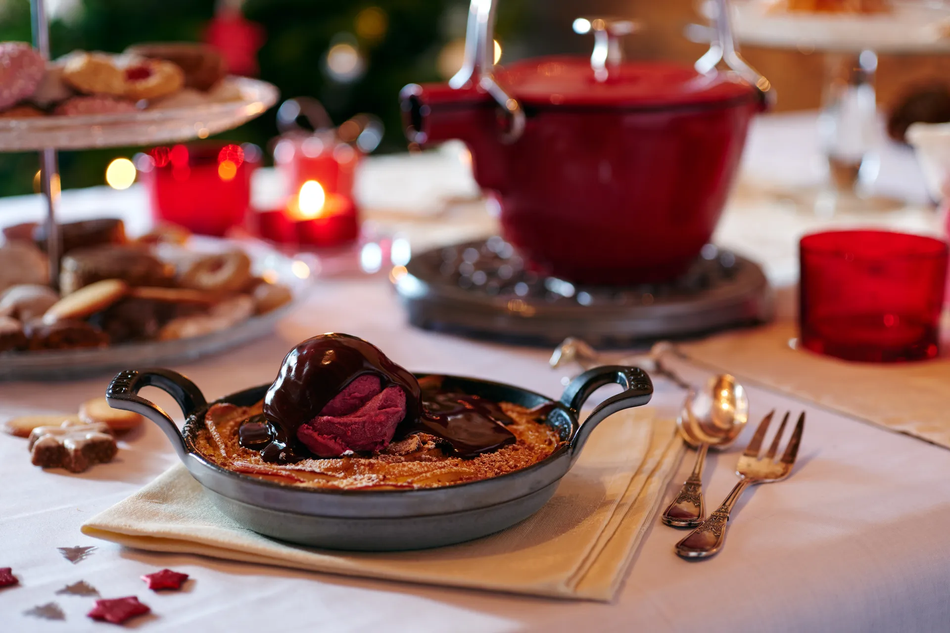 Plat à gratin rond Staub fonte Ø16 cm, Gris graphite STAUB