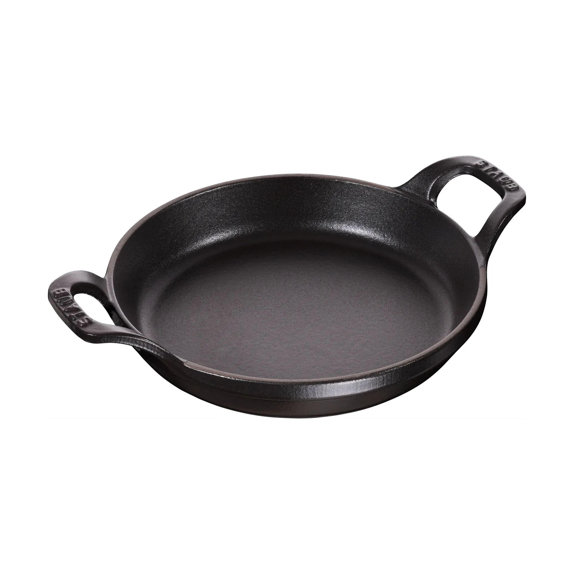 Plat à gratin rond Staub fonte Ø16 cm, Noir STAUB