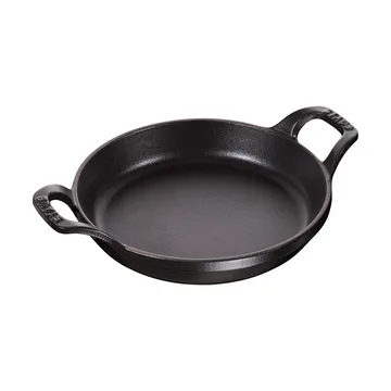 Plat à gratin rond Staub fonte Ø16 cm - Noir - STAUB