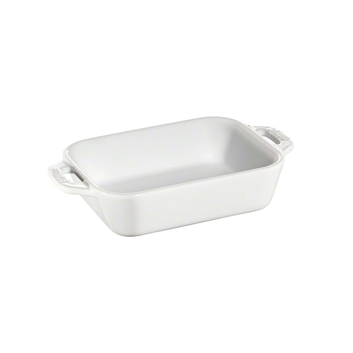 Plat de cuisson rectangulaire Staub 14x11 cm - blanc - STAUB