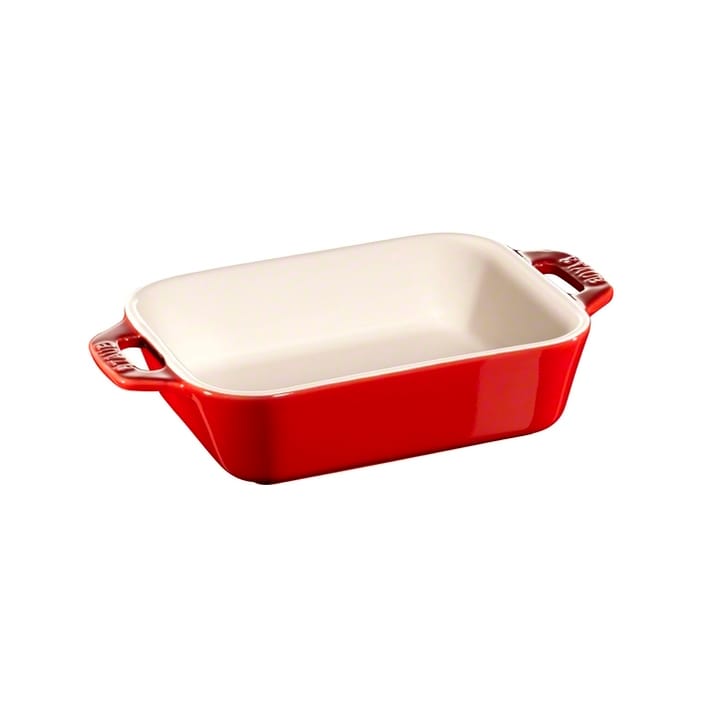 Plat de cuisson rectangulaire Staub 14x11 cm - rouge - STAUB