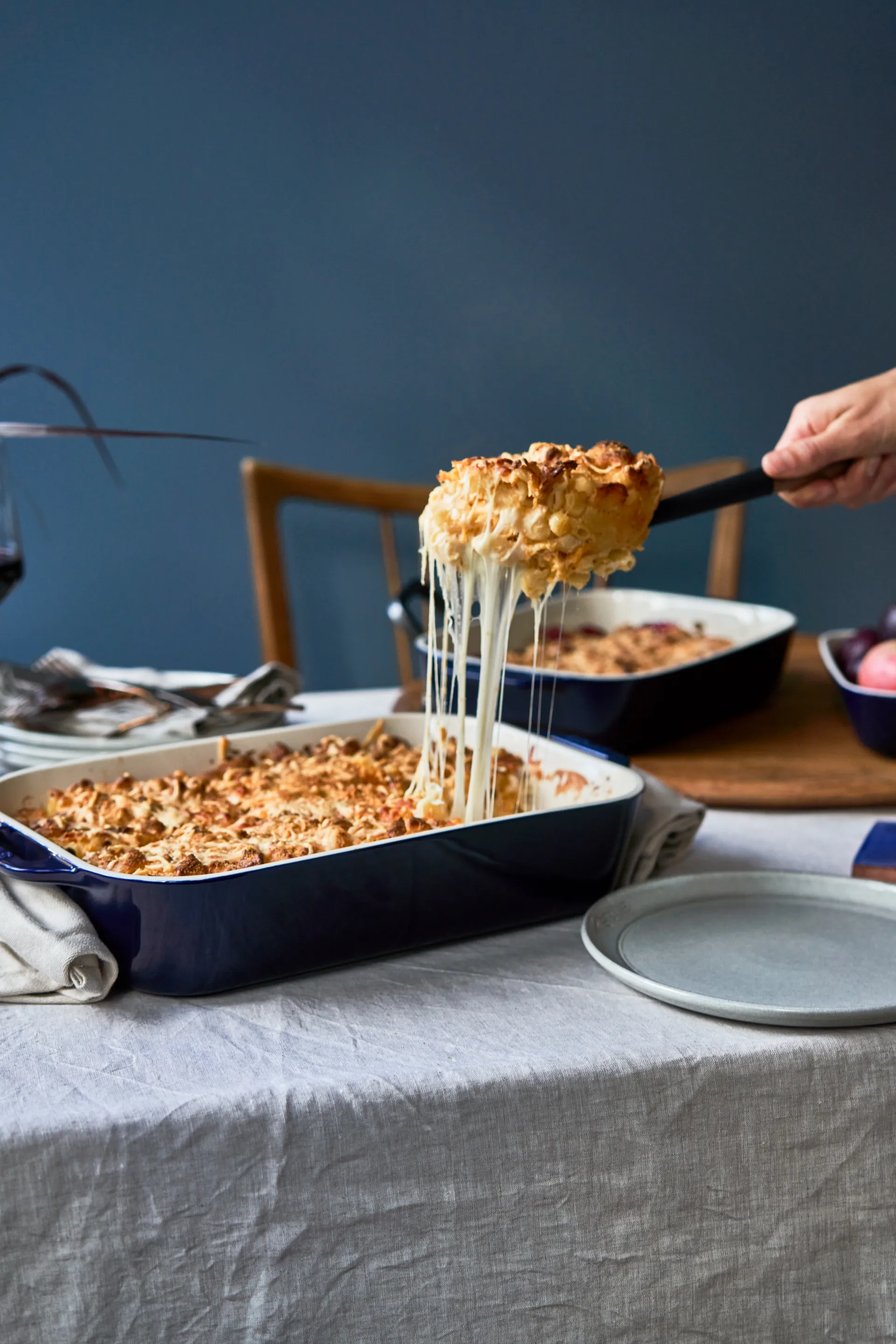 Plat de cuisson rectangulaire Staub 34 x 24 cm, bleu STAUB