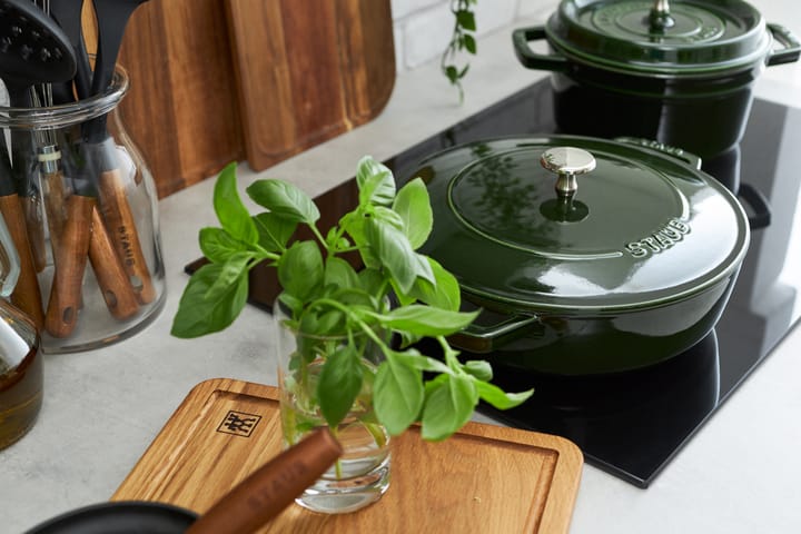 Poêle à frire en fonte Chistera Staub Ø24 cm, Basilic vert STAUB