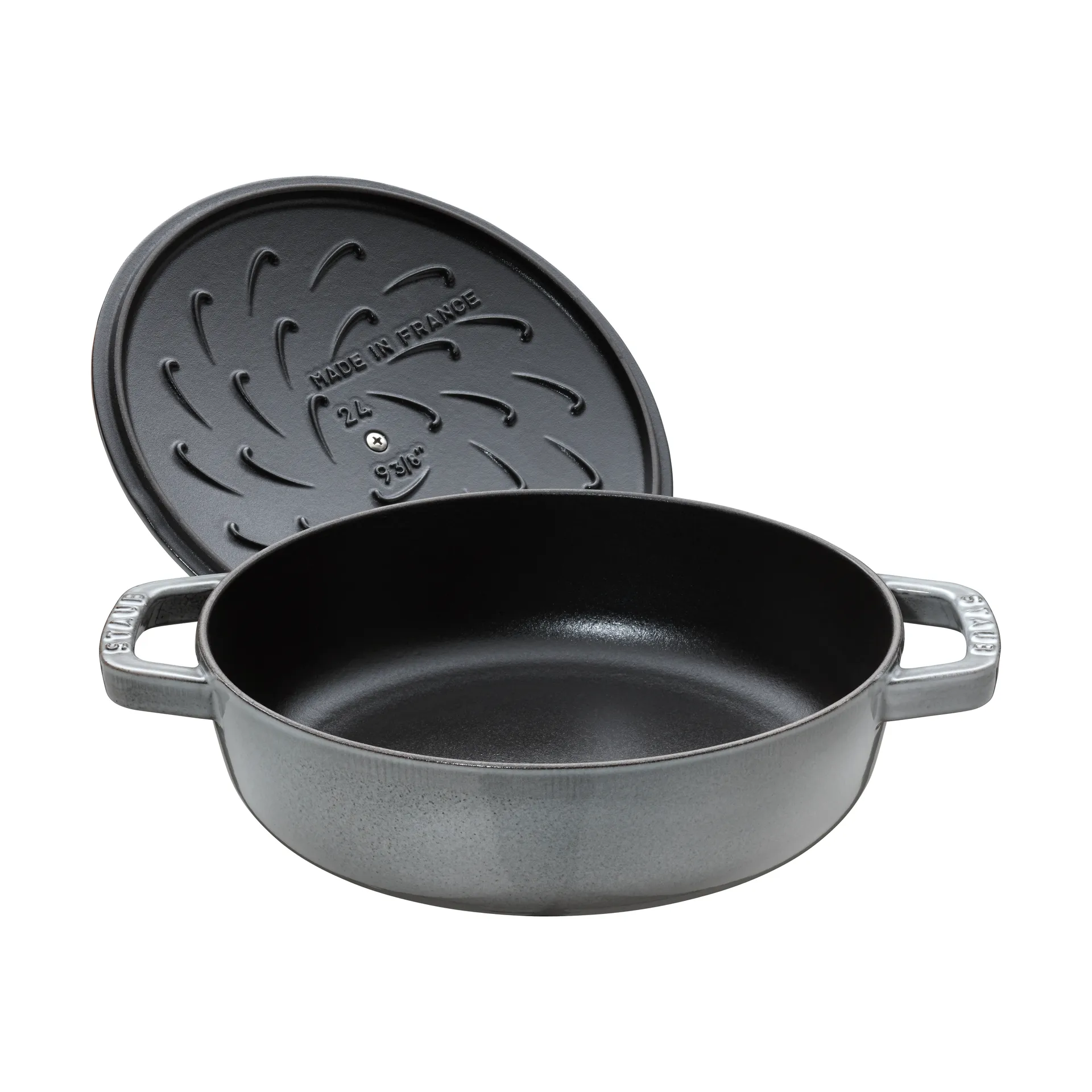 Poêle à frire en fonte Chistera Staub Ø24 cm, Gris graphite STAUB