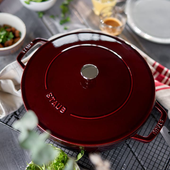 Poêle à frire en fonte Chistera Staub Ø24 cm, Rouge grenadine STAUB