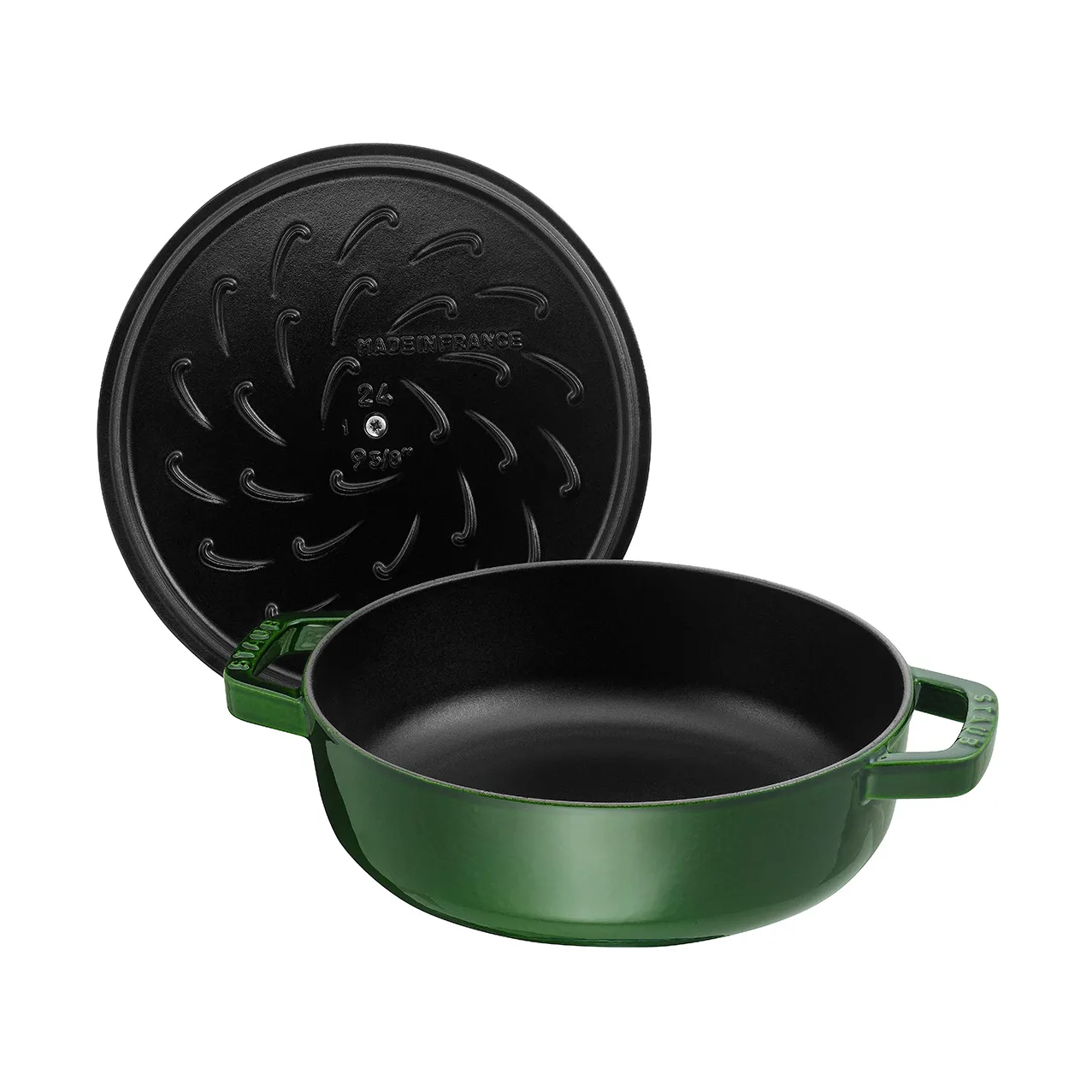 Poêle à frire en fonte Chistera Staub Ø28 cm, Basilic vert STAUB