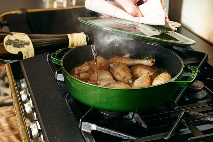 Poêle à frire en fonte Chistera Staub Ø28 cm, Basilic vert STAUB