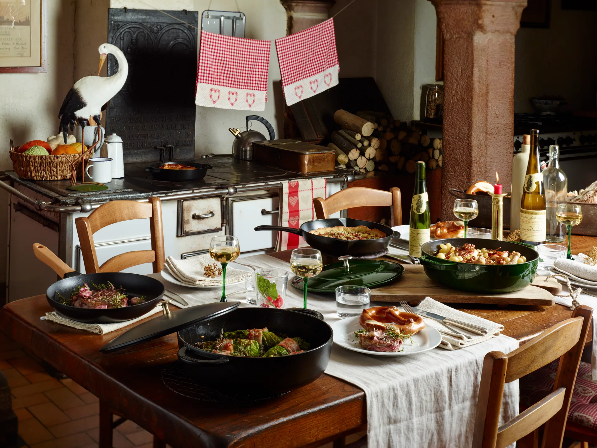 Poêle à frire en fonte Chistera Staub Ø28 cm, Basilic vert STAUB