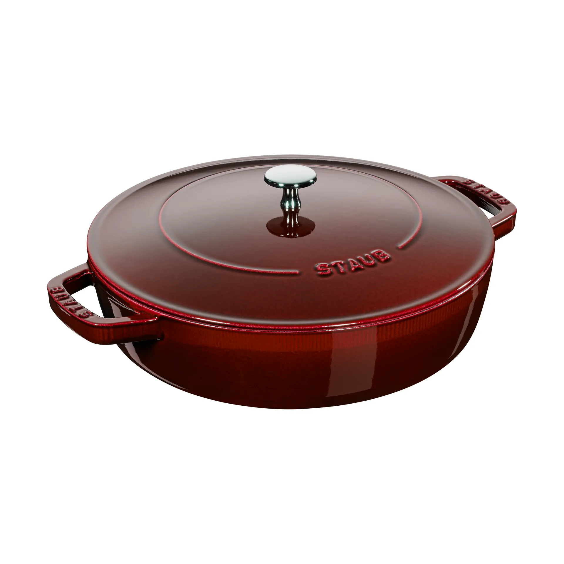 Poêle à frire en fonte Chistera Staub Ø28 cm, Rouge grenadine STAUB
