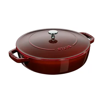 Poêle à frire en fonte Chistera Staub Ø28 cm - Rouge grenadine - STAUB