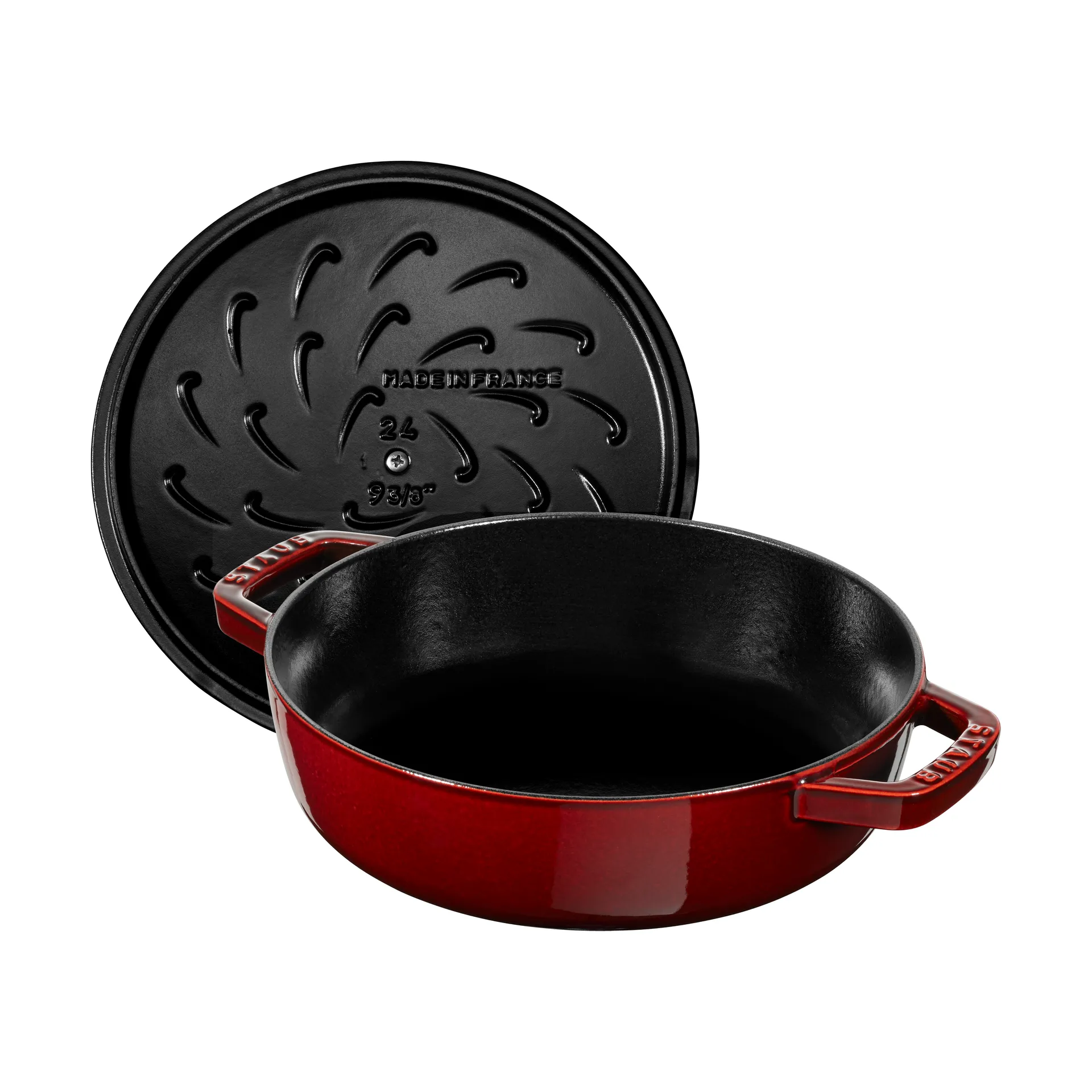 Poêle à frire en fonte Chistera Staub Ø28 cm, Rouge grenadine STAUB