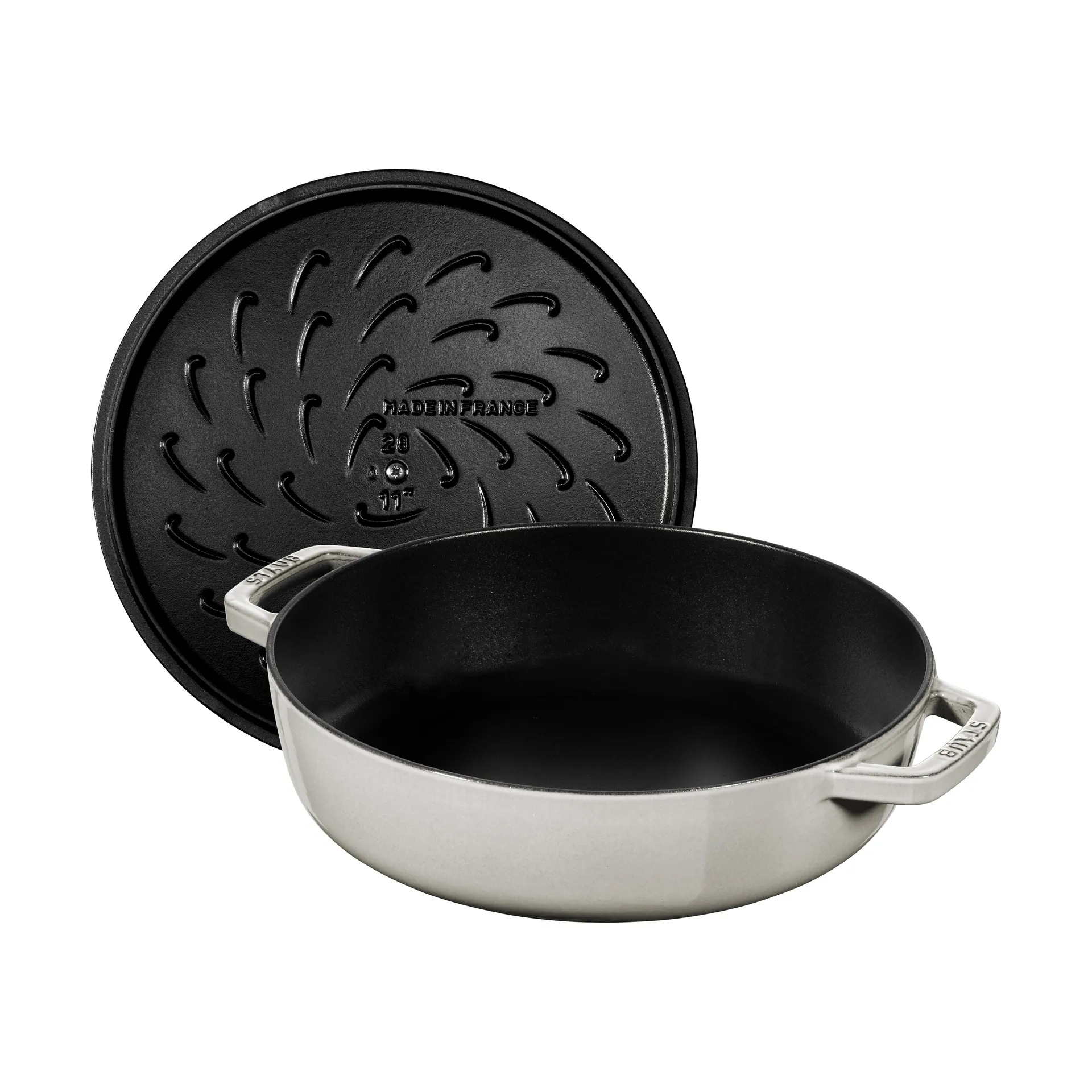 Poêle à frire en fonte Chistera Staub Ø28 cm, White truffle STAUB