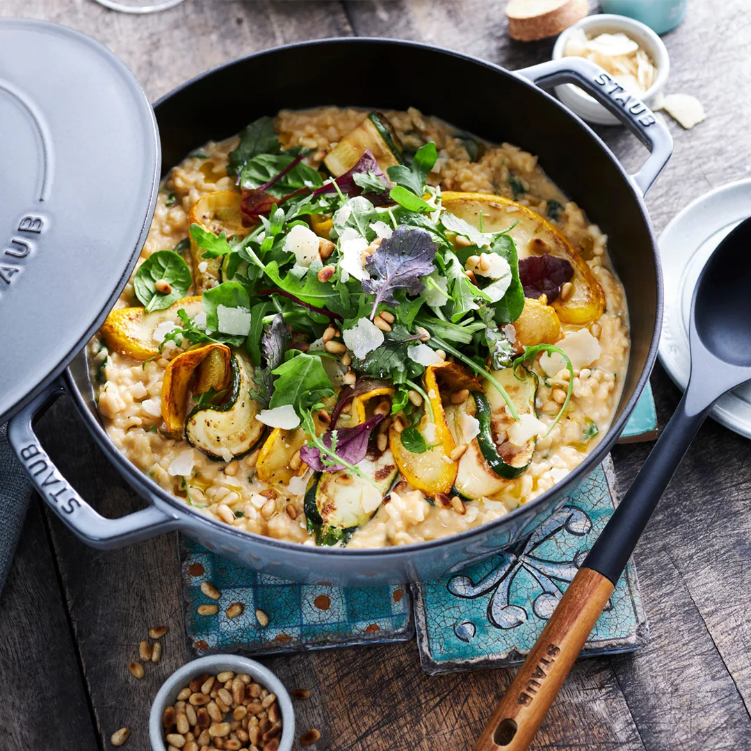 Poêle à frire en fonte Chistera Staub Ø28 cm, White truffle STAUB