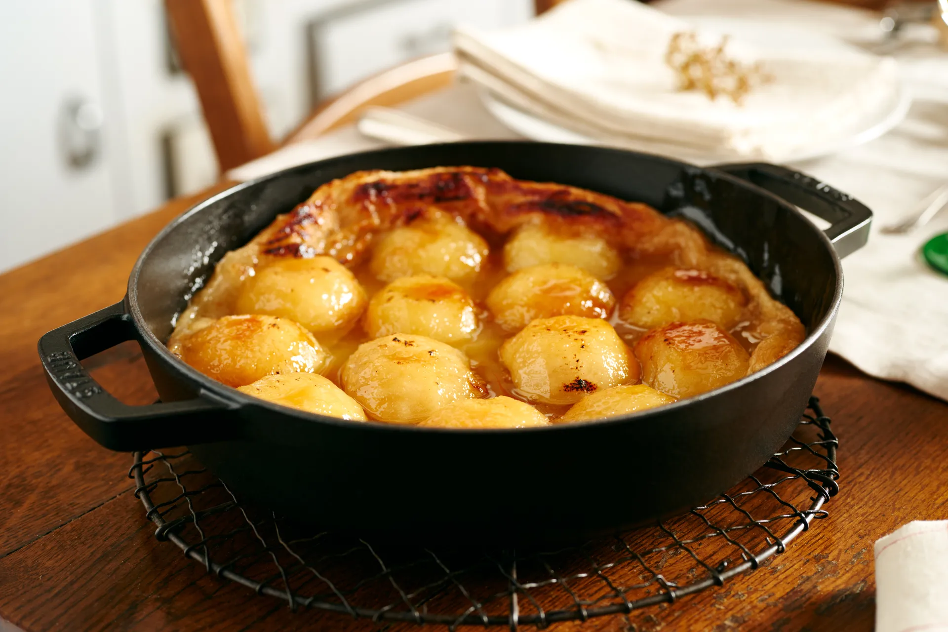 Poêle à frire Staub fonte 2 poignées noire, Ø26 cm STAUB