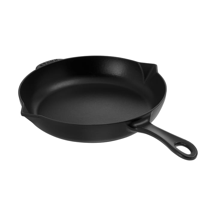 Poêle à frire Staub fonte noire avec bec verseur Ø26 cm - Noir - STAUB