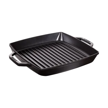 Poêle à griller Pure Staub fonte carrée noire - 28 cm - STAUB