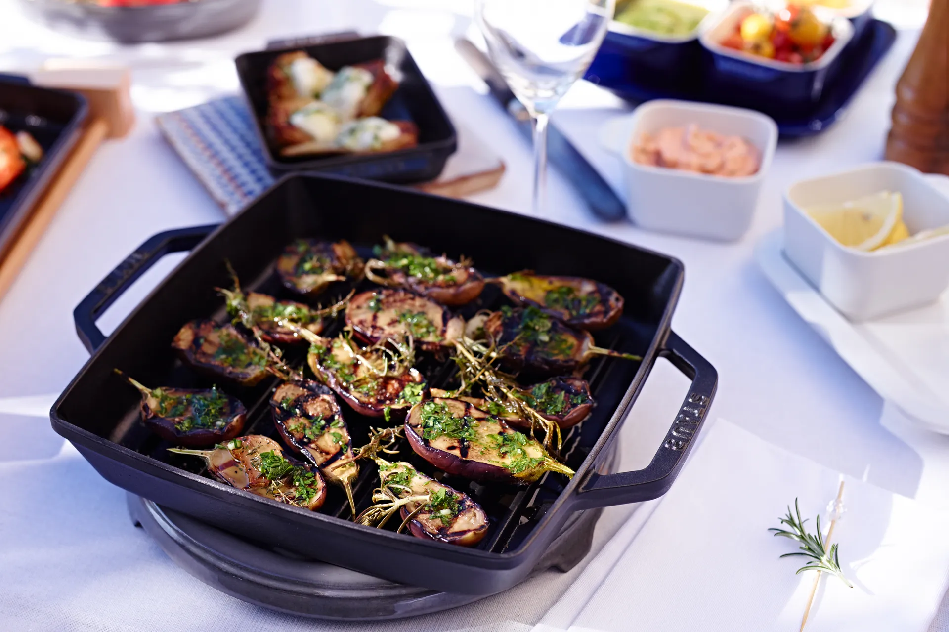 Poêle à griller Pure Staub fonte carrée noire, 28 cm STAUB