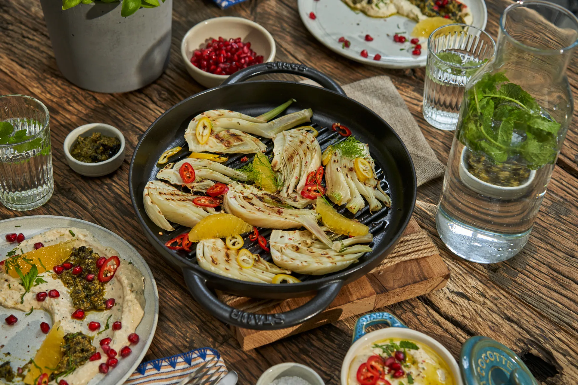 Poêle à griller Pure Staub fonte ronde noire, Ø26 cm STAUB