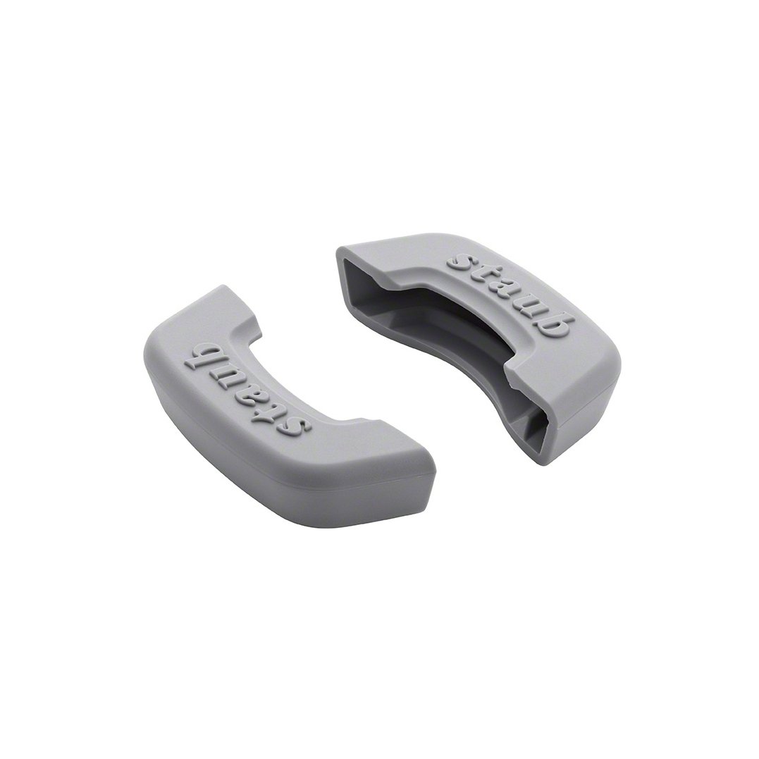 STAUB Poignées en silicone pour cocotte Staub lot de 2 gris